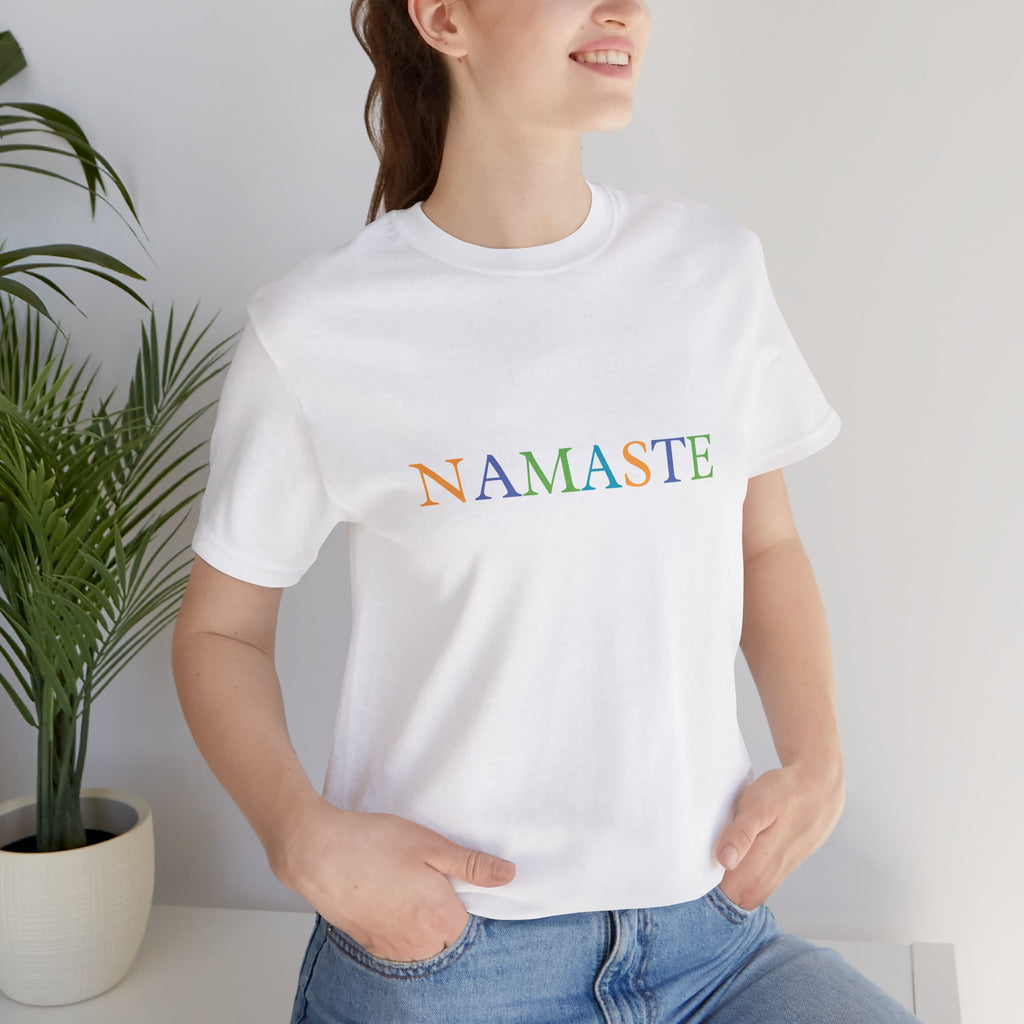 Tramunquiero NAMASTE Unisex T-Shirt mit Rundhalsausschnitt